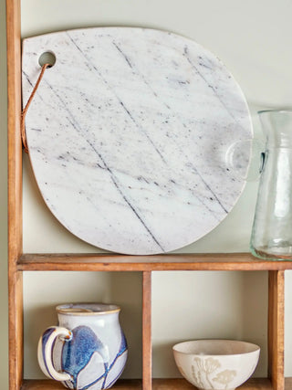 Schneidebrett Marmor weiß Maiko 35cm