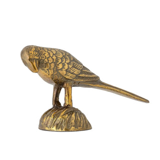 Statuette d’oiseau aluminium laiton Soli