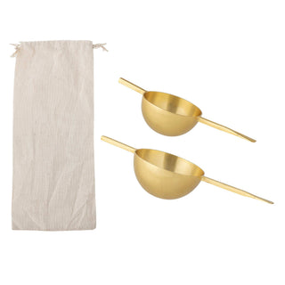 Maatbeker rvs goud Kirsi - set van 2