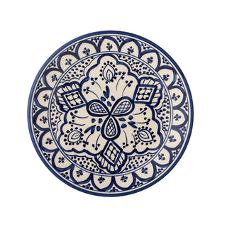 Assiette en faïence bleue Karlie 19cm