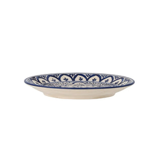 Assiette en faïence bleue Karlie 19cm