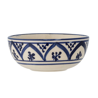 Schaal aardewerk blauw Karlie Ø10 cm