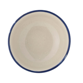 Schaal aardewerk blauw Karlie Ø10 cm