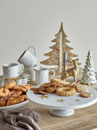 Vassoio marmo bianco Fenya 30cm