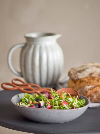 Diep bord aardewerk grijs Sandrine 22cm