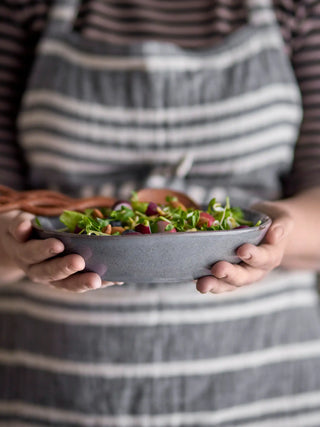 Diep bord aardewerk grijs Sandrine 22cm