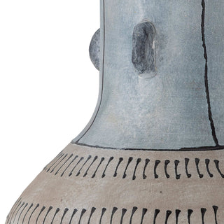 Lampadaire en céramique bleu Gadiela 90cm