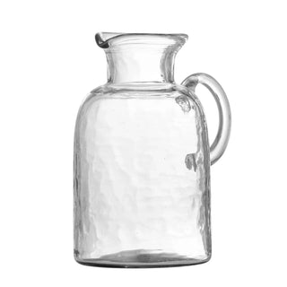 Karaffe recyceltes Glas transparent Asha