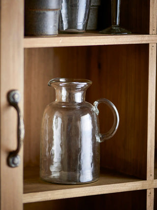 Karaffe recyceltes Glas transparent Asha