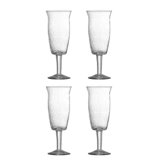 Copa de vino reciclada transparente Asha - 4 unidades