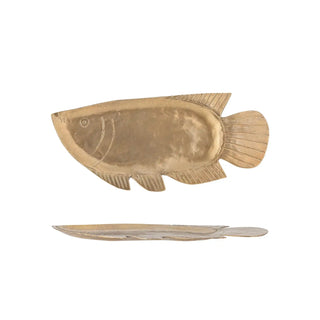 Vassoio metallo oro Fabius 35cm