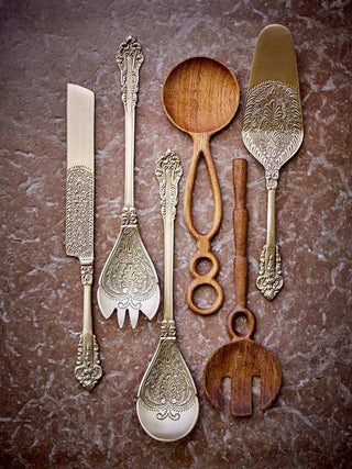 Sla bestek messing brass Kalima - set van 2