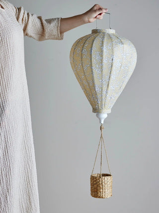 Pumpe mobil Heißluftballon gelb 85cm