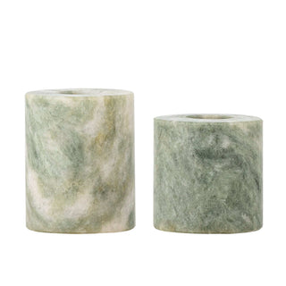 Kandelaar marmer groen Kokoro - set van 2