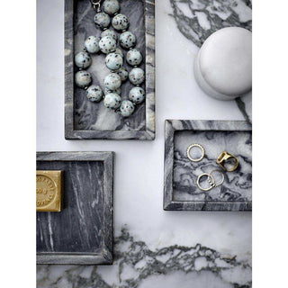 Lira pot met deksel wit marmer 9cm - Het Adres