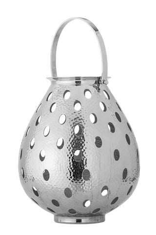 Lanterna alluminio argento Maika