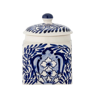 Tarro de almacenamiento cerámica azul Karlie 14cm