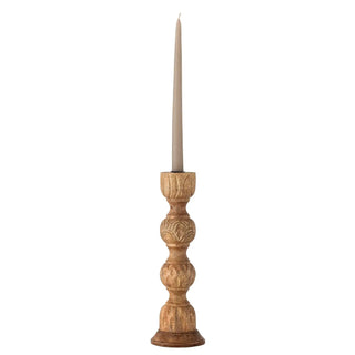 Kerzenhalter Mangoholz natur Nalua 32cm