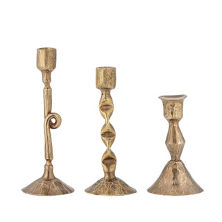 Candelabro in metallo ottone Efsa - set di 3