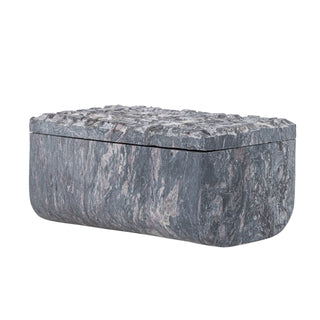 Caja de almacenamiento de esteatita gris Nubia 15cm