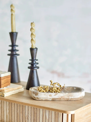 Bandeja de mármol nature Shao 24cm