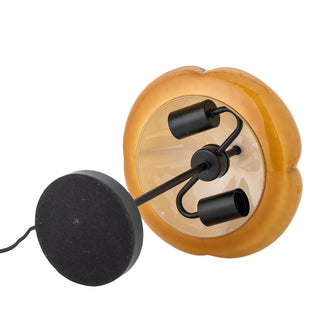 Lampe de table métal jaune Kinoko 30cm