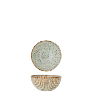 Coupe en faïence beige/naturel Fleur 11cm