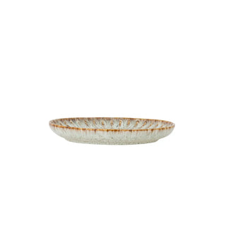 Earthenware plate beige/natural Fleur 17cm