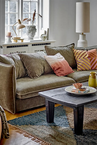 Lampadaire en céramique blanc Linetta 113cm