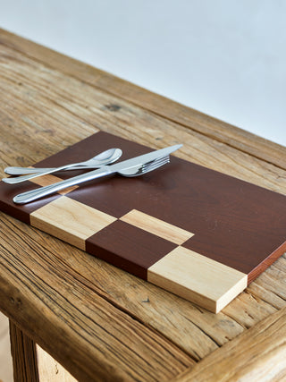 Cutting board rubberwood brown Seldon