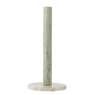 Green marble kitchen roll holder Emy