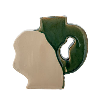 Vaso in ceramica verde River 20cm