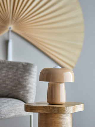 Tafellamp metaal beige Ylva 28cm