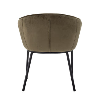 Chaise de salle à manger verte Cortone