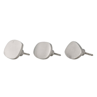 Ganci in alluminio argentato Ferri - set di 3