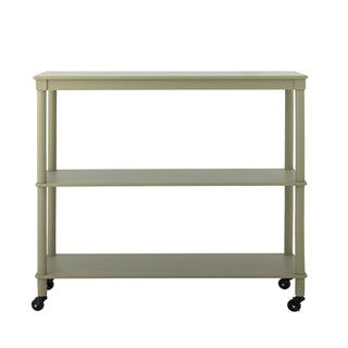 Table d’appoint Harald avec roulettes verte
