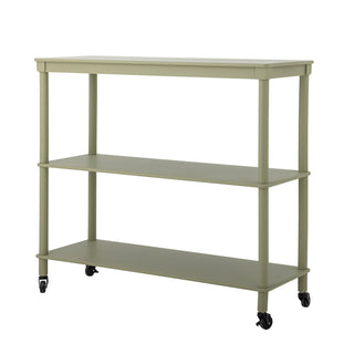 Table d’appoint Harald avec roulettes verte