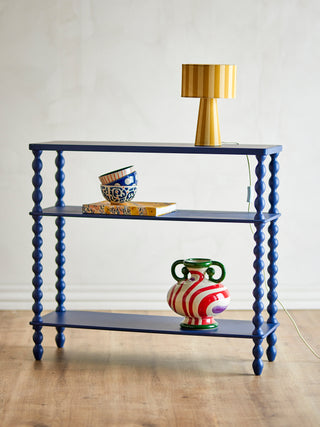 Table console bleu foncé Salino 90cm
