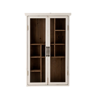 Hazem white pine wood cabinet 14×80×50cm