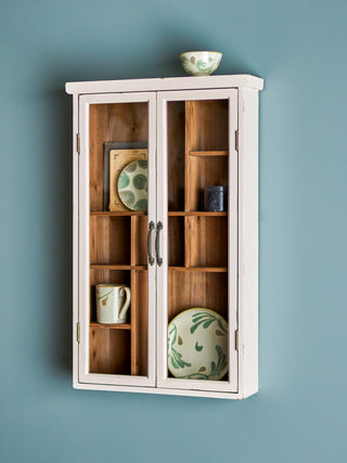 Hazem white pine wood cabinet 14×80×50cm