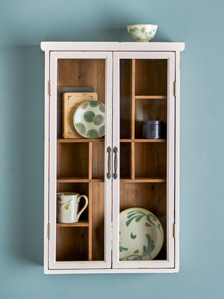Hazem white pine wood cabinet 14×80×50cm