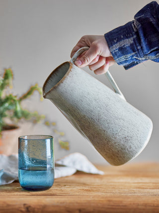 Kande i stentøj naturel Fleur - 1,5L