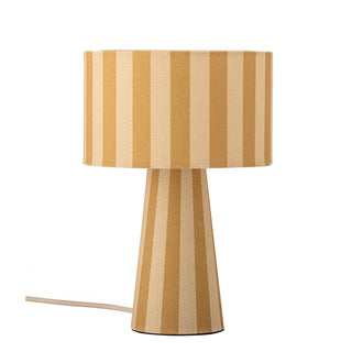 Tischlampe aus Leinen gelb Ø20×30 cm Emmie