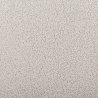 White teddy bouclé lounge chair Zanno