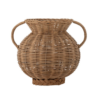 Vaas naturel rotan afwerking Uni Ø25×26 cm