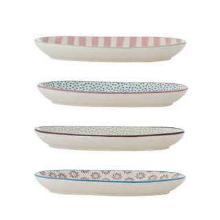 Bordenset Patrizia ovaal aardewerk - set van 4