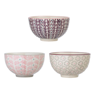 Set de cuencos de cerámica multicolor Maya