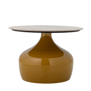 Yellow coffee table Ø60×41 cm Lecco