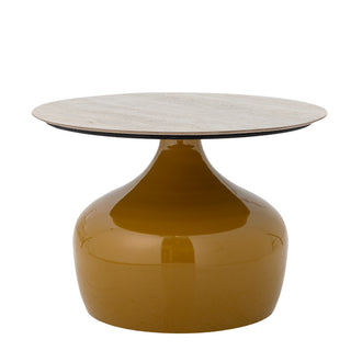 Yellow coffee table Ø60×41 cm Lecco