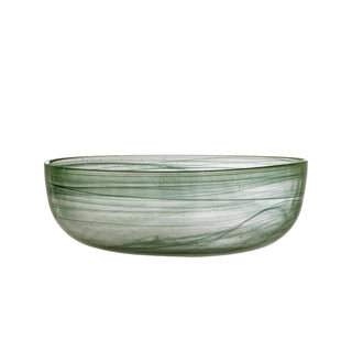Schale Amelie aus Glas, grün, Ø27cm